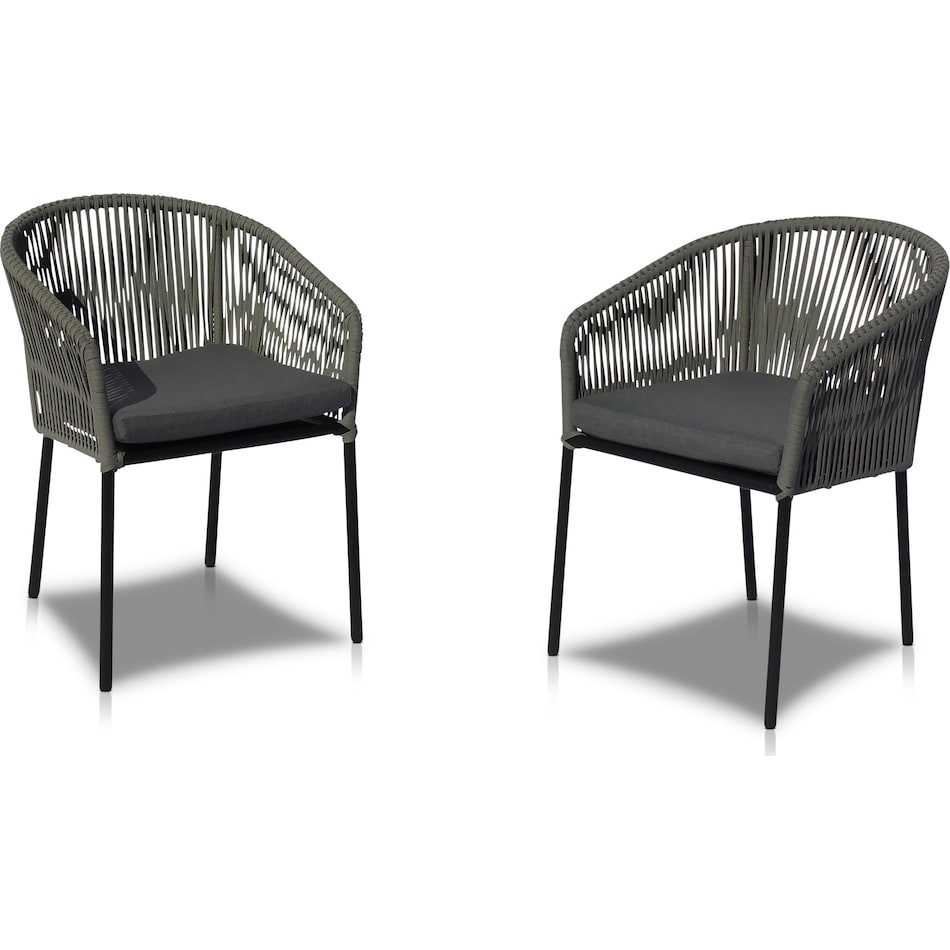paloma black outdoor chair   