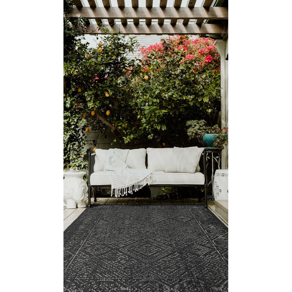pamplona gray outdoor area rug   