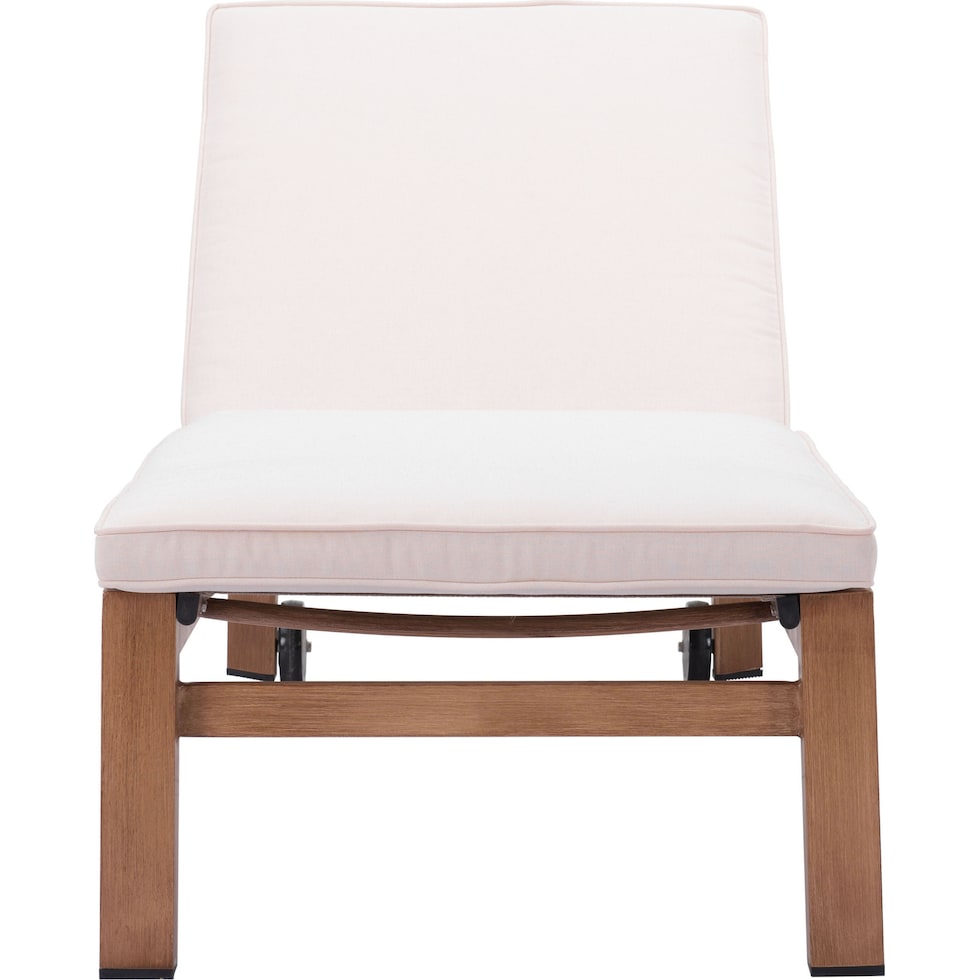 panama brown cream outdoor chaise   