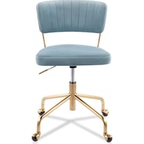 pansy blue desk chair   