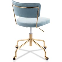 pansy blue desk chair   