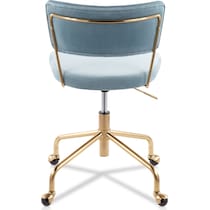 pansy blue desk chair   