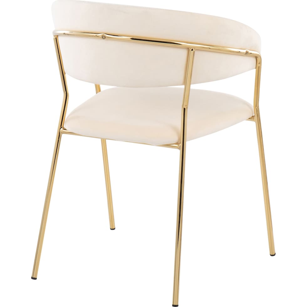 pansy white dining chair   