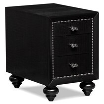 paradiso black chairside table   