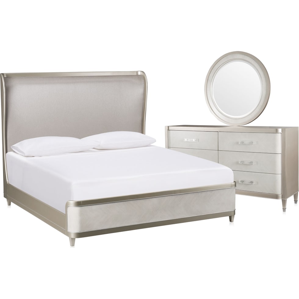 paris bedroom light brown  pc queen bedroom   
