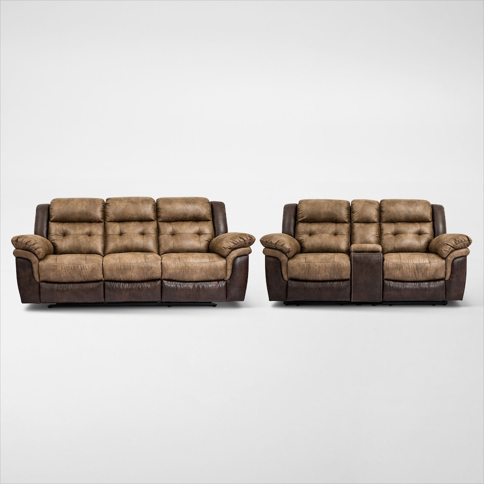 parker light brown  pc living room   