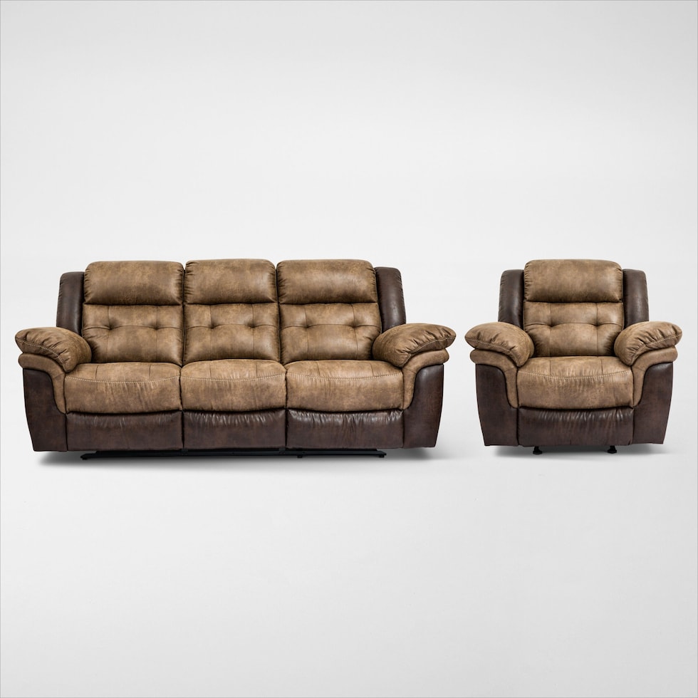 parker light brown  pc living room   