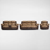 parker light brown  pc living room   