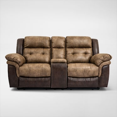 Parker Manual Reclining Loveseat with USB Charging