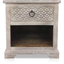 parlor gray end table   