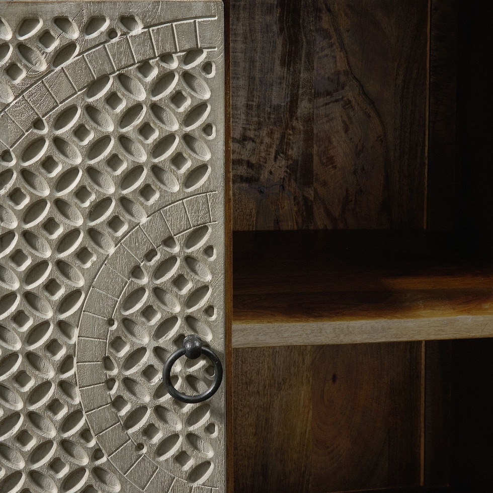 parlor gray wine cabinet   