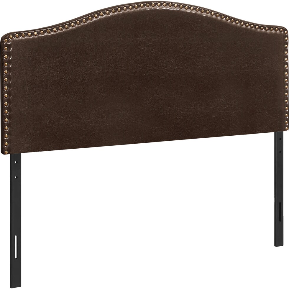 parris dark brown queen headboard   