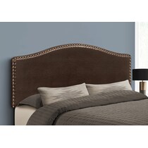 parris dark brown queen headboard   