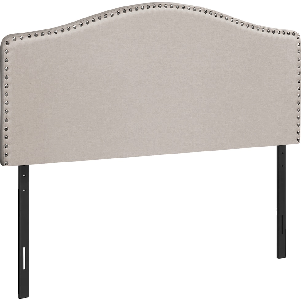 parris neutral queen headboard   