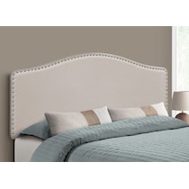 parris neutral queen headboard   