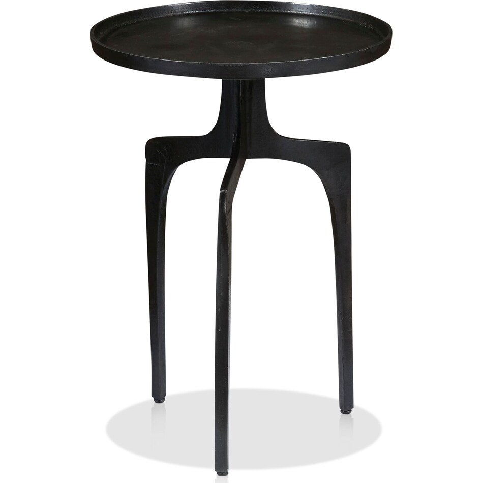 pascal dark brown accent table   
