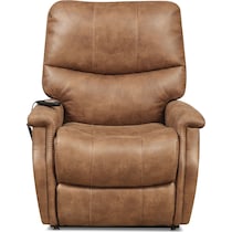 pasco light brown power lift recliner   