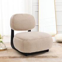 patrice light brown accent chair   