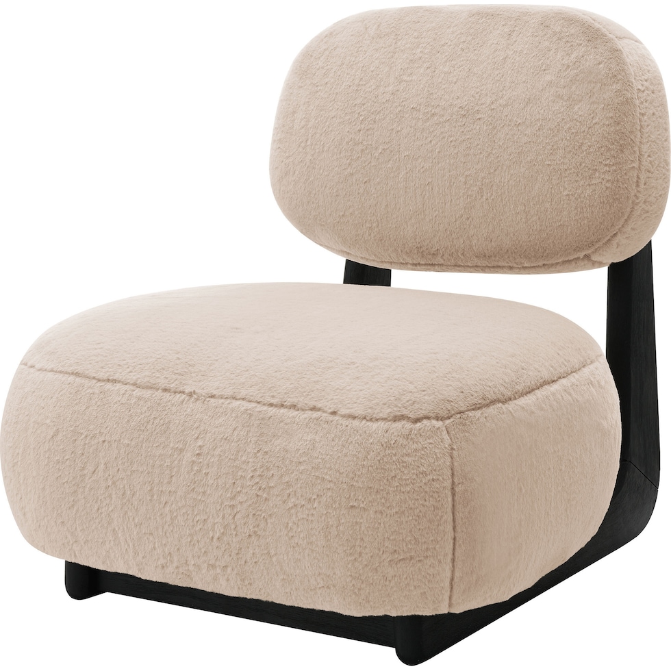 patrice light brown accent chair   