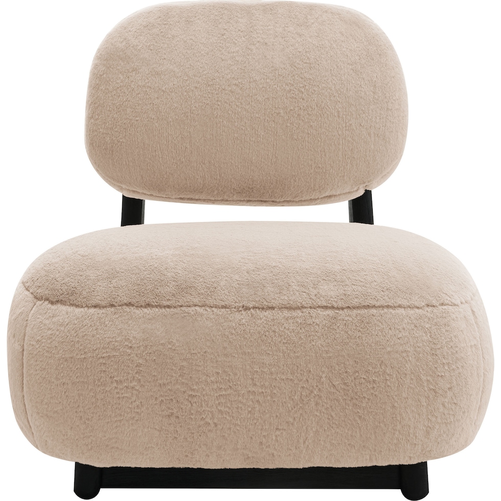 patrice light brown accent chair   