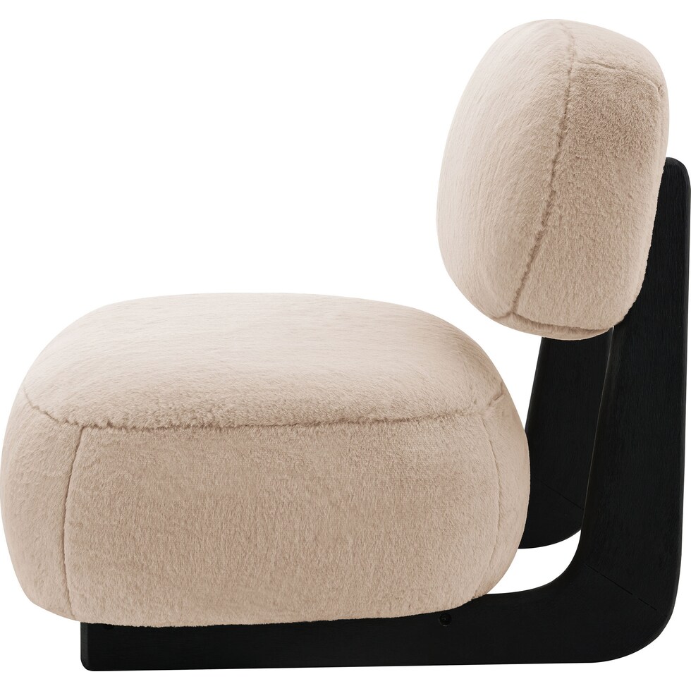 patrice light brown accent chair   