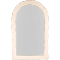 patricia cream floor mirror   