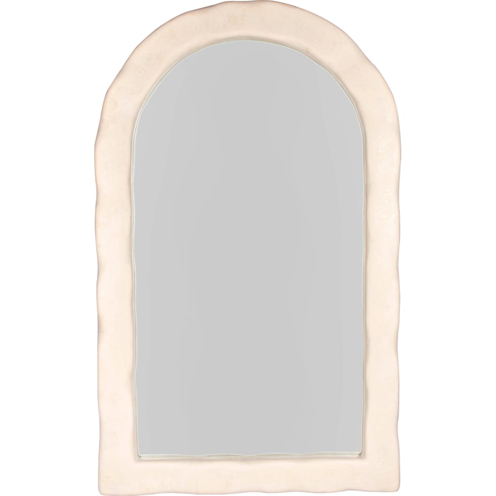 patricia cream floor mirror   