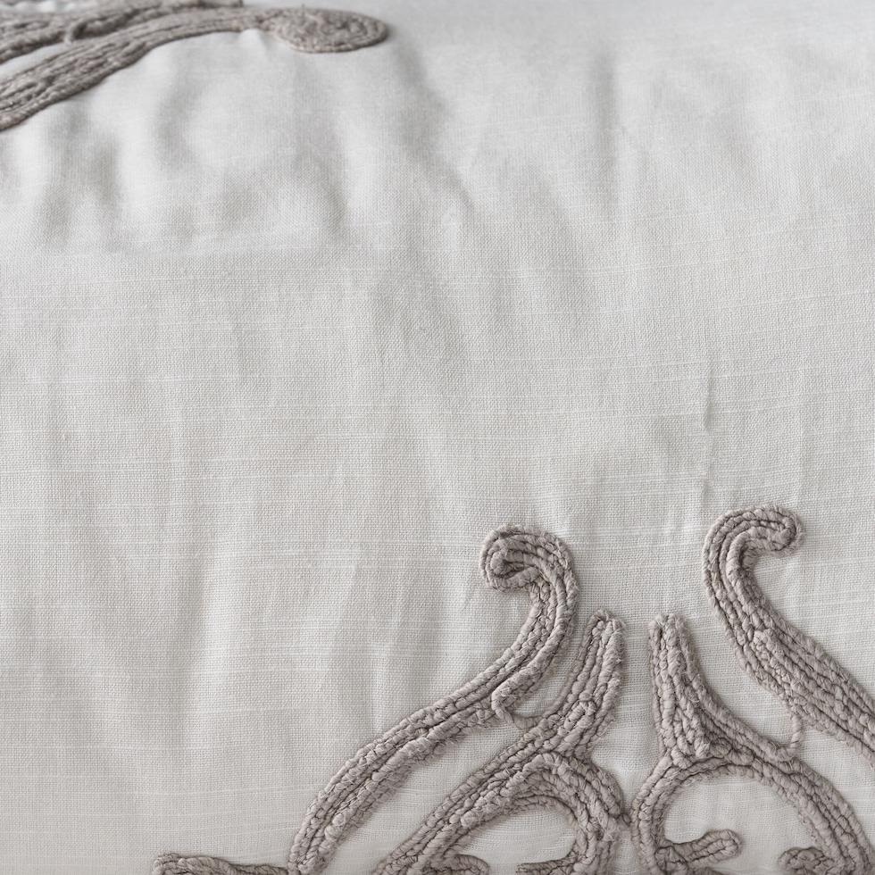 patrina white queen bedding set   