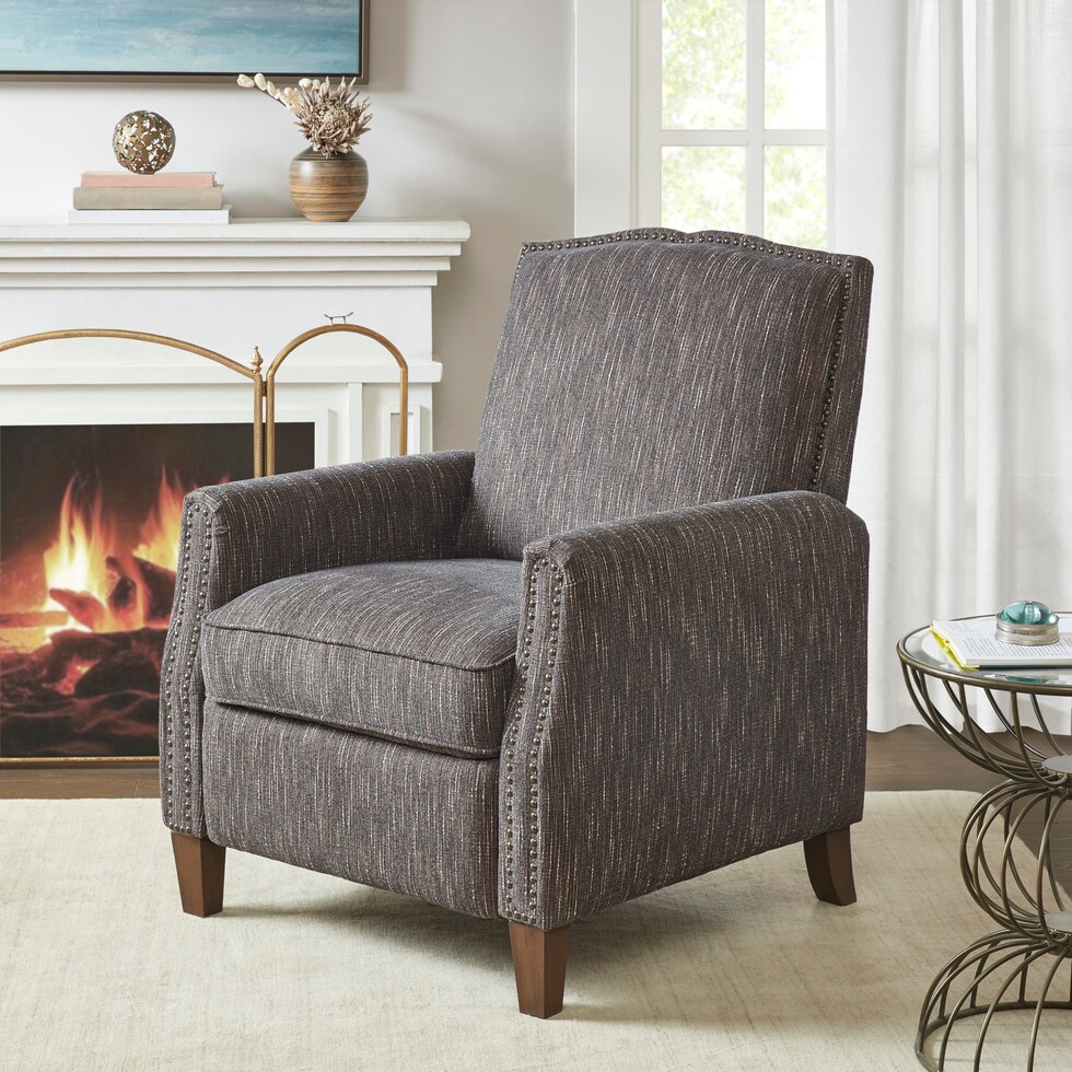 patton dark brown manual recliner   