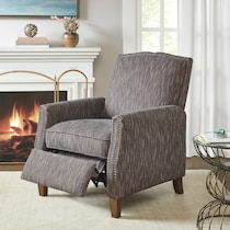 patton dark brown manual recliner   