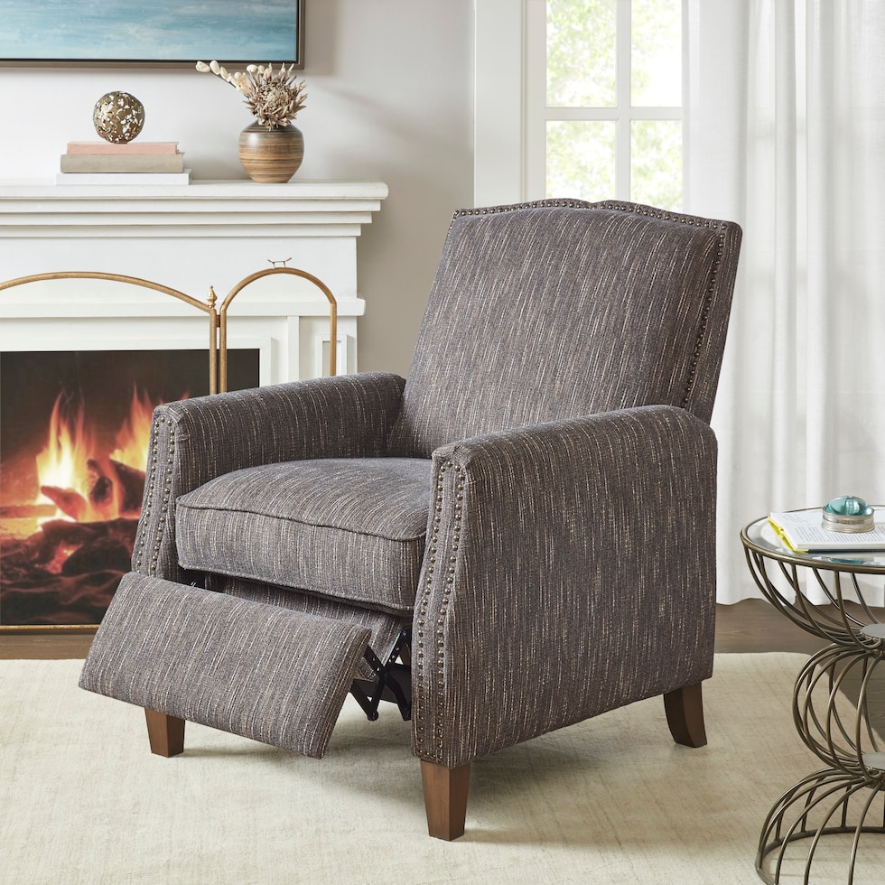 patton dark brown manual recliner   