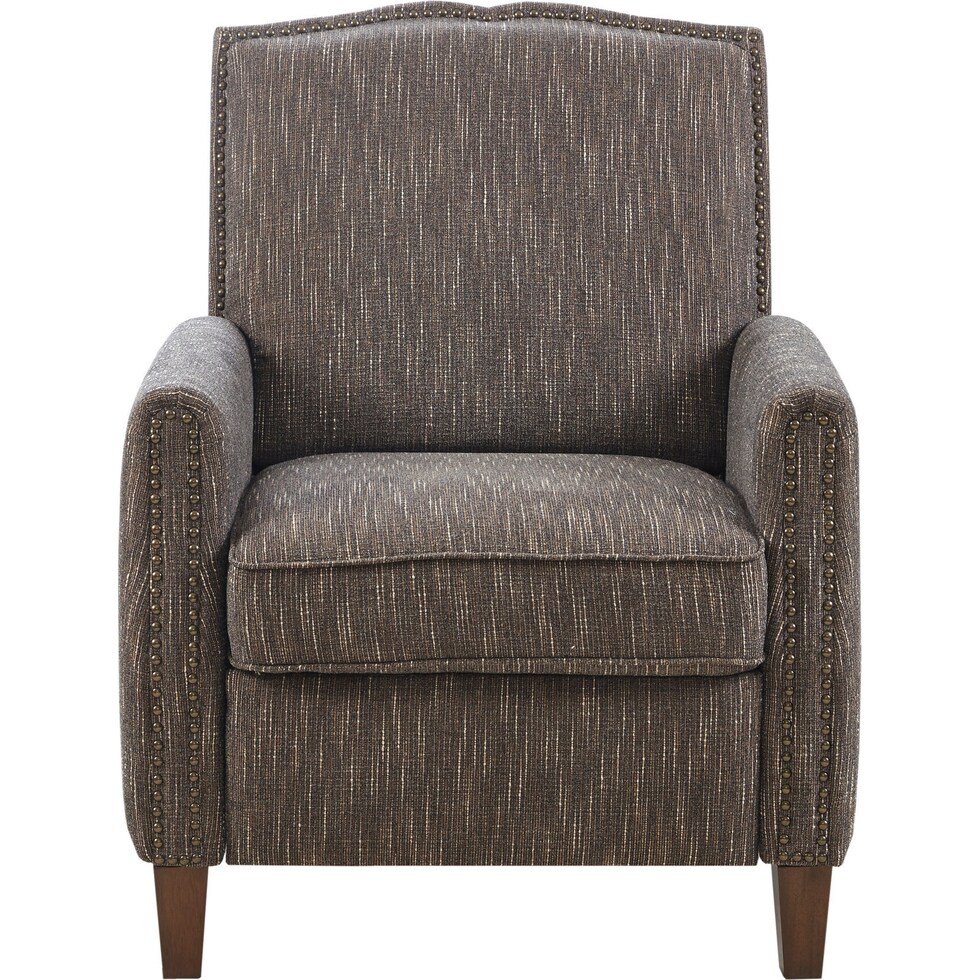 patton dark brown manual recliner   