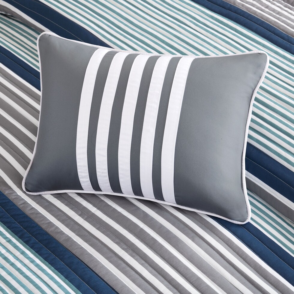 paul blue twin bedding set   
