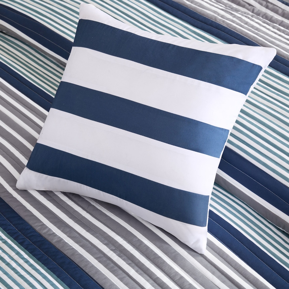paul blue twin bedding set   