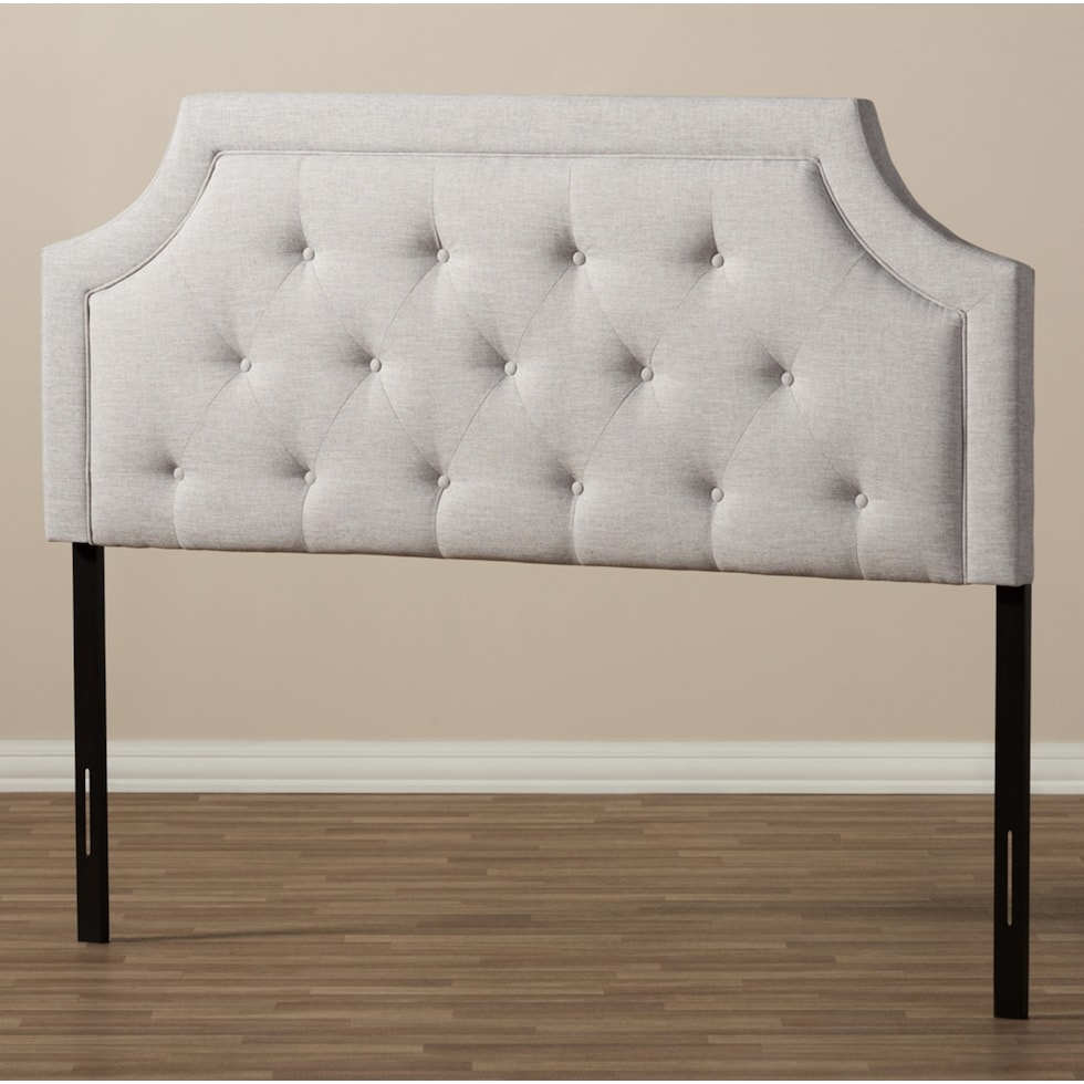 paulette gray king headboard   