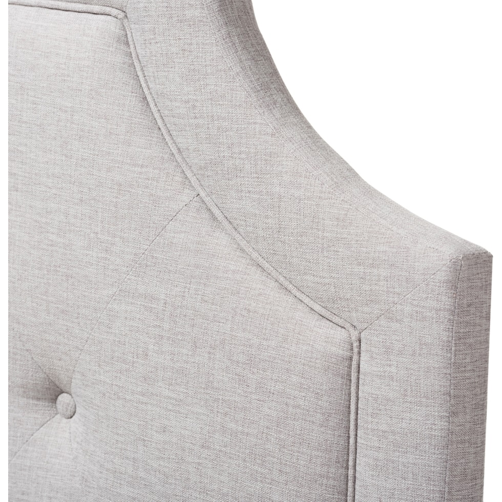 paulette gray king headboard   