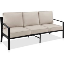 pawley black outdoor sofa   