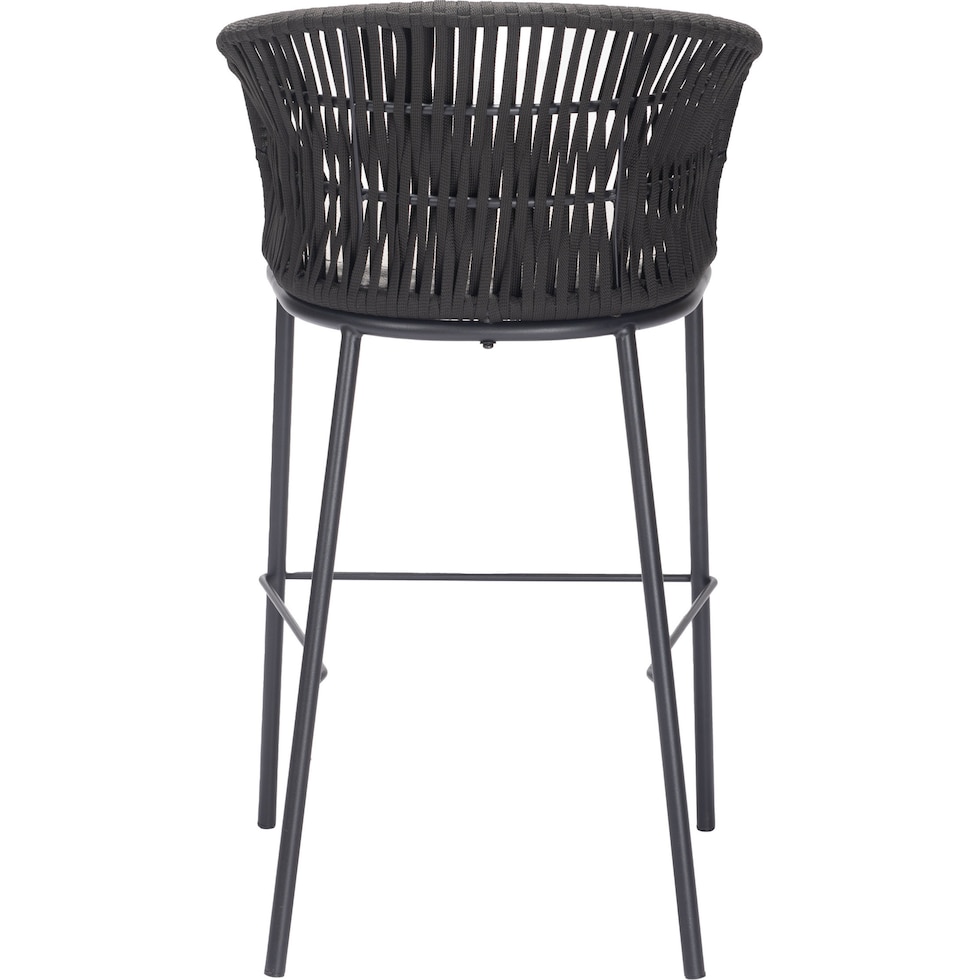 pax black bar stool   