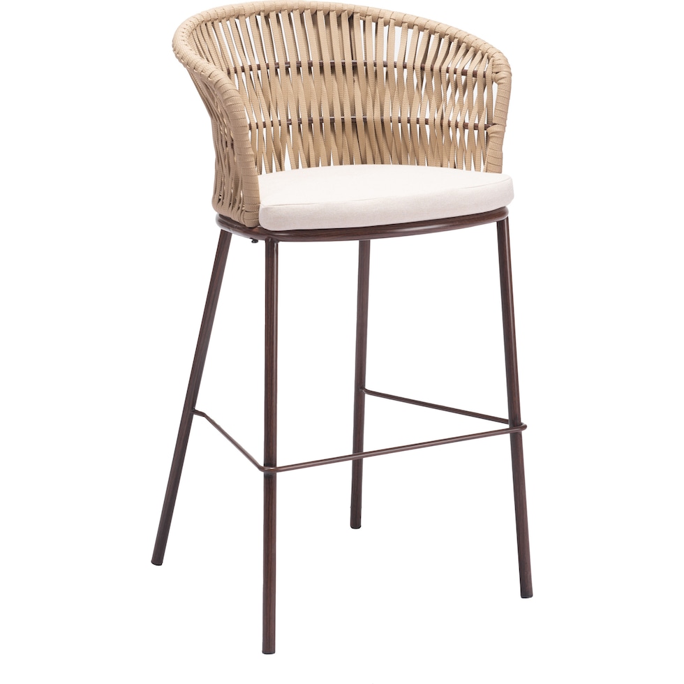 pax light brown outdoor bar stools   