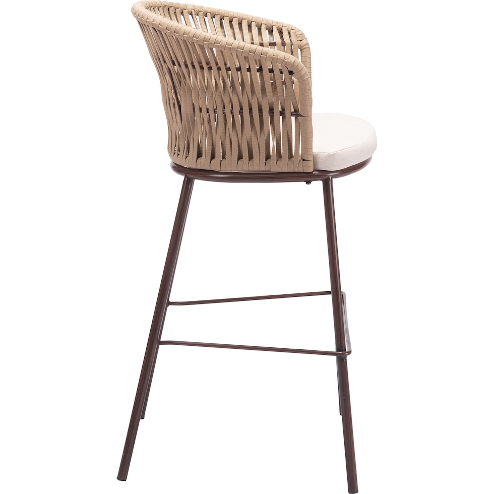 pax light brown outdoor bar stools   