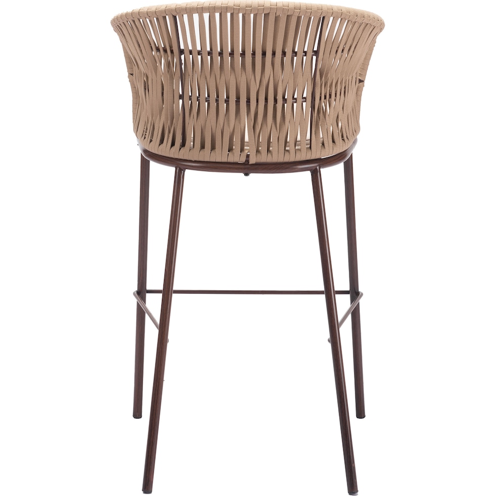 pax light brown outdoor bar stools   