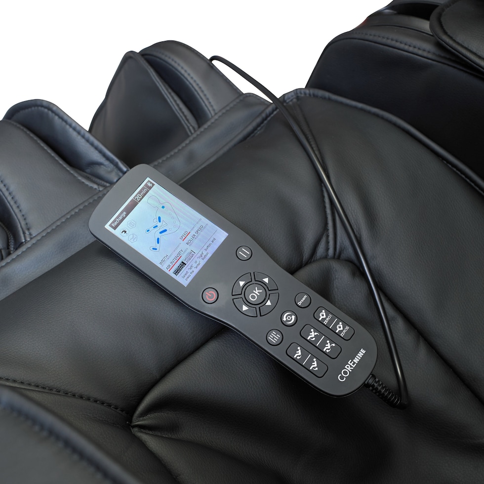 peaceful escape black massage chair   