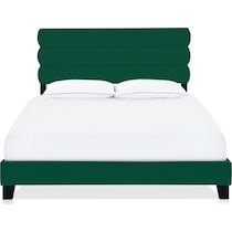 pearl green queen bed   