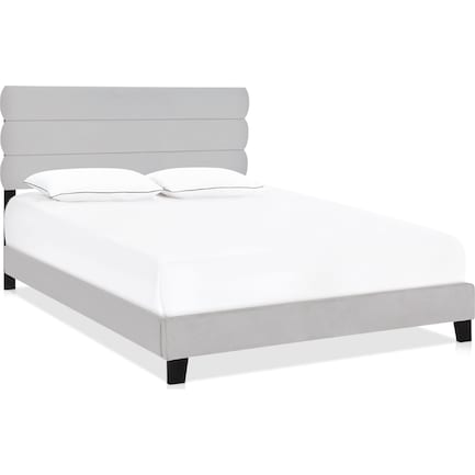 Pearl Queen Bed - Silver