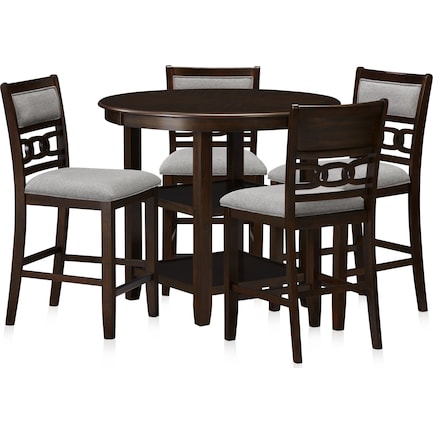 Pearson Counter-Height Dining Table and 4 Stools - Cocoa