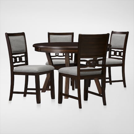 Pearson Dining Table and 4 Dining Chairs - Cocoa