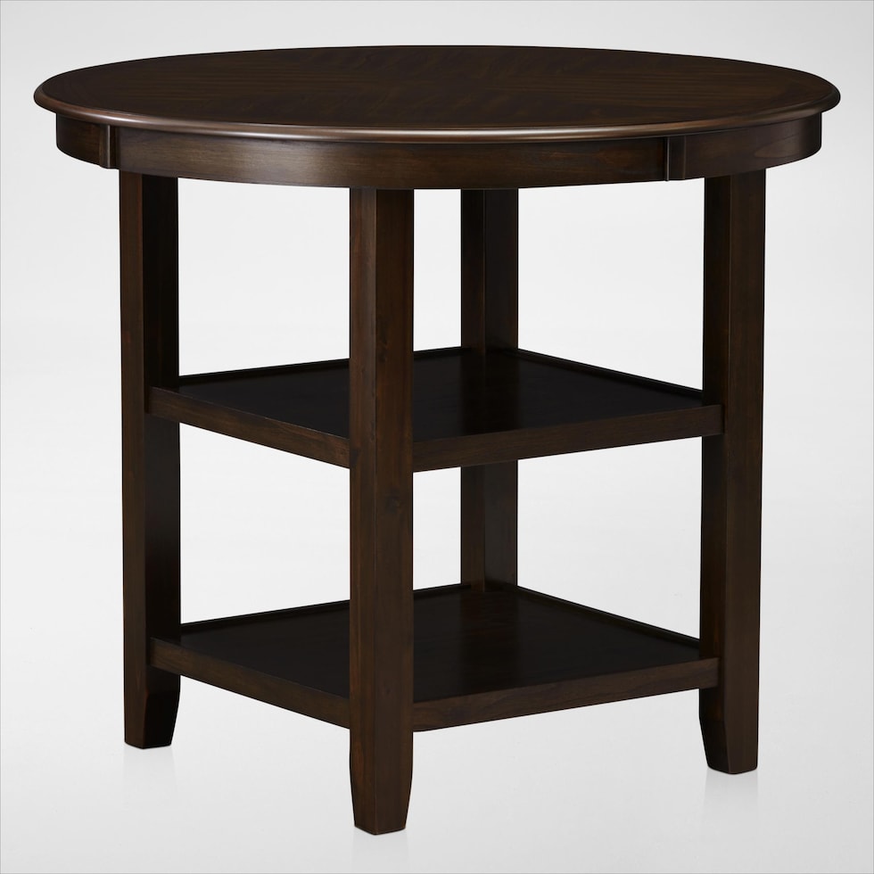 pearson dark brown counter height dining table   