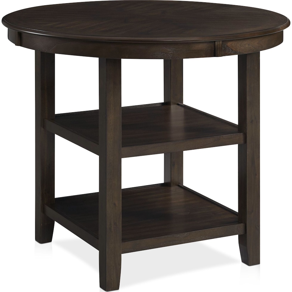 pearson dark brown counter height dining table   