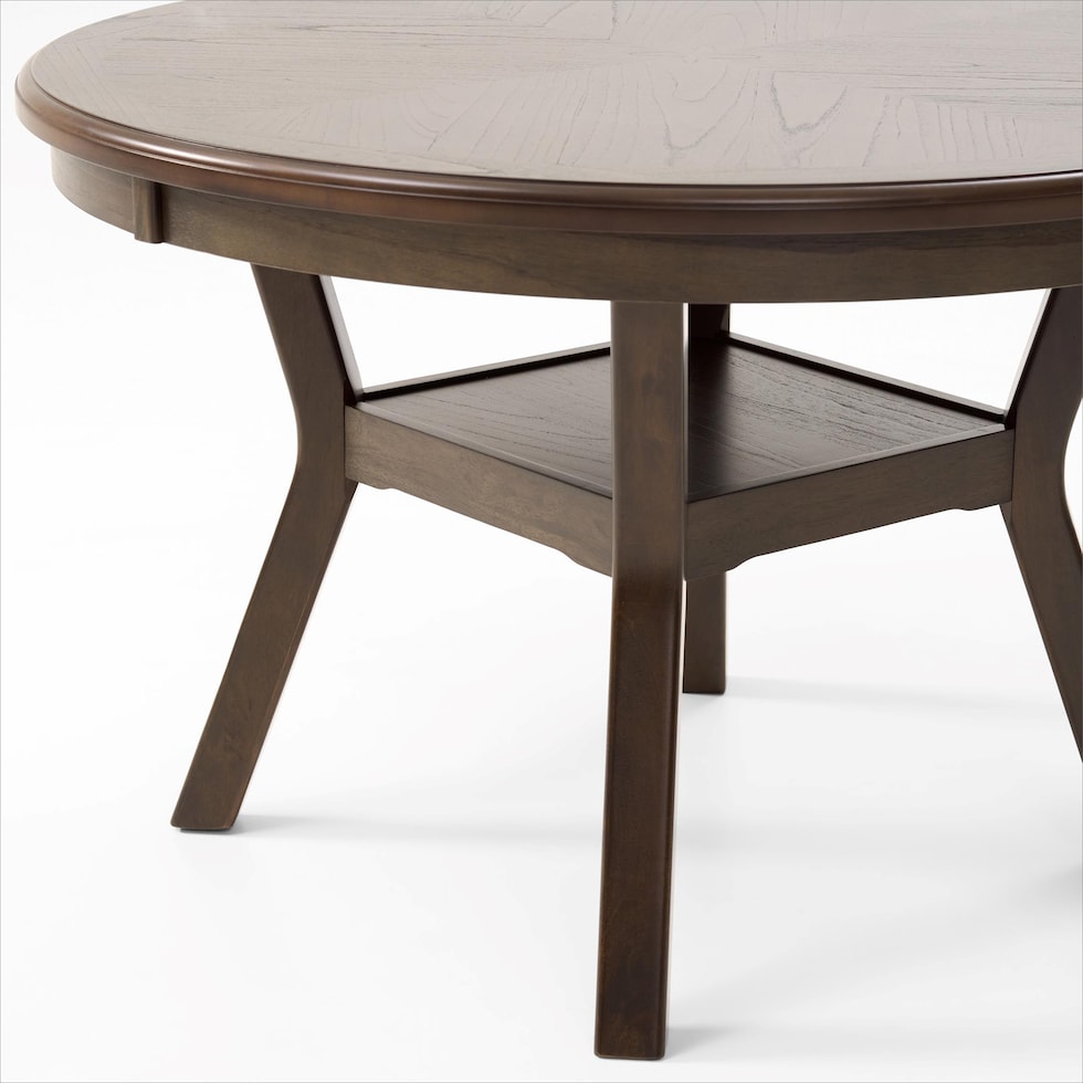 pearson dark brown dining table   