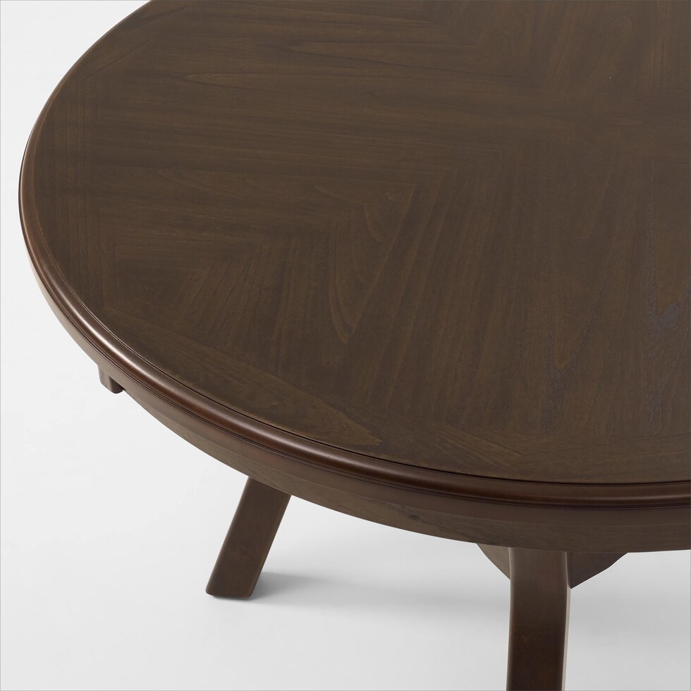 pearson dark brown dining table   